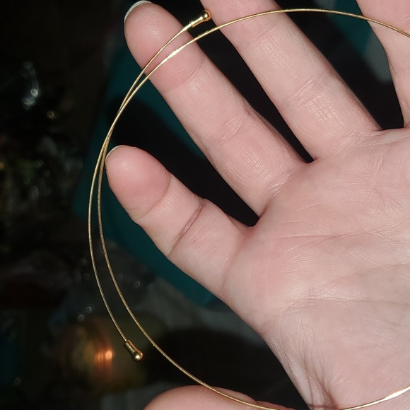 10/$10❤️‍🔥 Choker golden square dangly chain tassel metal necklace - Picture 4 of 5